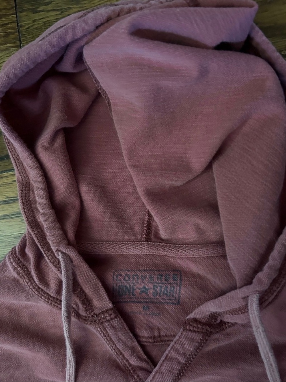 Converse Men's Hoodie in Dusty Rose - Picture 2 of 3